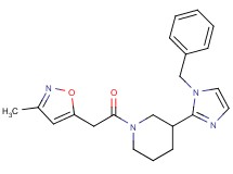 3-(1-benzyl-1H-imidazol-2-yl)-1-[(3-methyl-5-isoxazolyl)acetyl]piperidine
