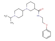 1'-isopropyl-N-(2-phenoxyethyl)-1,4'-bipiperidine-3-carboxamide