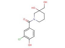 1-(3-chloro-4-hydroxybenzoyl)-3-(hydroxymethyl)-3-piperidinol