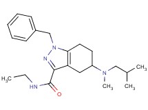 1-benzyl-N-ethyl-5-[isobutyl(methyl)amino]-4,5,6,7-tetrahydro-1H-indazole-3-carboxamide