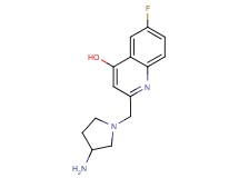 2-[(3-amino-1-pyrrolidinyl)methyl]-6-fluoro-4-quinolinol dihydrochloride
