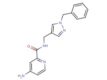 4-amino-N-[(1-benzyl-1H-pyrazol-4-yl)methyl]pyridine-2-carboxamide