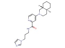 N-[3-(1H-imidazol-1-yl)propyl]-4-[(4aS*,8aR*)-octahydro-2(1H)-isoquinolinyl]-2-pyridinecarboxamide