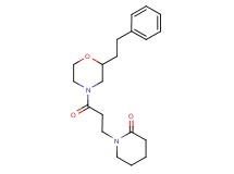 1-{3-oxo-3-[2-(2-phenylethyl)-4-morpholinyl]propyl}-2-piperidinone