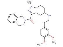 3-(3,4-dihydro-2(1H)-isoquinolinylcarbonyl)-N-[2-(3,4-dimethoxyphenyl)ethyl]-1-methyl-4,5,6,7-tetrahydro-1H-indazol-5-amine