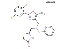 (5S)-5-{[{[2-(2,5-difluorophenyl)-5-methyl-1,3-oxazol-4-yl]methyl}(2-pyridinylmethyl)amino]methyl}-2-pyrrolidinone