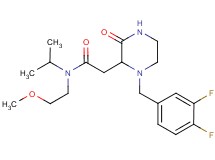 2-[1-(3,4-difluorobenzyl)-3-oxo-2-piperazinyl]-N-isopropyl-N-(2-methoxyethyl)acetamide