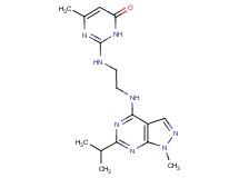 2-({2-[(6-isopropyl-1-methyl-1H-pyrazolo[3,4-d]pyrimidin-4-yl)amino]ethyl}amino)-6-methyl-4(3H)-pyrimidinone