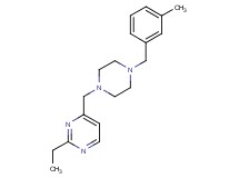 2-ethyl-4-{[4-(3-methylbenzyl)-1-piperazinyl]methyl}pyrimidine