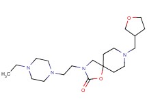 3-[2-(4-ethylpiperazin-1-yl)ethyl]-8-(tetrahydrofuran-3-ylmethyl)-1-oxa-3,8-diazaspiro[4.5]decan-2-one