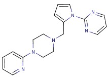 2-(2-{[4-(2-pyridinyl)-1-piperazinyl]methyl}-1H-pyrrol-1-yl)pyrimidine bis(trifluoroacetate)