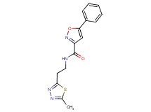 N-[2-(5-methyl-1,3,4-thiadiazol-2-yl)ethyl]-5-phenyl-3-isoxazolecarboxamide