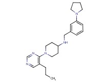 1-(5-propylpyrimidin-4-yl)-N-(3-pyrrolidin-1-ylbenzyl)piperidin-4-amine