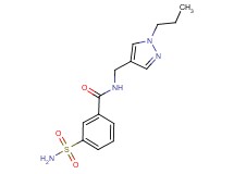 3-(aminosulfonyl)-N-[(1-propyl-1H-pyrazol-4-yl)methyl]benzamide