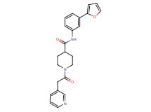 N-[3-(2-furyl)phenyl]-1-(3-pyridinylacetyl)-4-piperidinecarboxamide