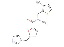 5-(1H-imidazol-1-ylmethyl)-N-methyl-N-[(3-methyl-2-thienyl)methyl]-2-furamide