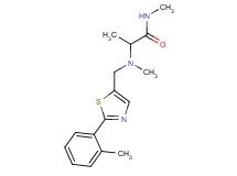N-methyl-2-(methyl{[2-(2-methylphenyl)-1,3-thiazol-5-yl]methyl}amino)propanamide