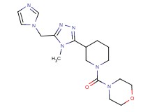 4-({3-[5-(1H-imidazol-1-ylmethyl)-4-methyl-4H-1,2,4-triazol-3-yl]piperidin-1-yl}carbonyl)morpholine