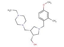 [(3R*,4S*)-4-[(4-ethylpiperazin-1-yl)methyl]-1-(4-methoxy-2-methylbenzyl)pyrrolidin-3-yl]methanol