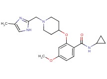 N-cyclopropyl-4-methoxy-2-({1-[(4-methyl-1H-imidazol-2-yl)methyl]-4-piperidinyl}oxy)benzamide