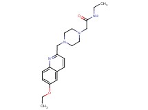 2-{4-[(6-ethoxy-2-quinolinyl)methyl]-1-piperazinyl}-N-ethylacetamide