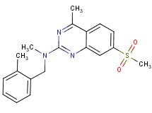 N,4-dimethyl-N-(2-methylbenzyl)-7-(methylsulfonyl)quinazolin-2-amine