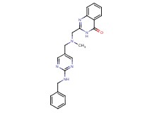 2-{[{[2-(benzylamino)-5-pyrimidinyl]methyl}(methyl)amino]methyl}-4(3H)-quinazolinone