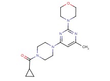 4-{4-[4-(cyclopropylcarbonyl)piperazin-1-yl]-6-methylpyrimidin-2-yl}morpholine