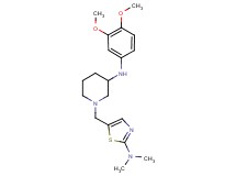 N-(3,4-dimethoxyphenyl)-1-{[2-(dimethylamino)-1,3-thiazol-5-yl]methyl}-3-piperidinamine