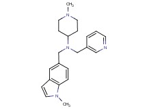 1-methyl-N-[(1-methyl-1H-indol-5-yl)methyl]-N-(3-pyridinylmethyl)-4-piperidinamine