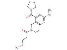 6-(3-methoxypropanoyl)-N-methyl-4-(1-pyrrolidinylcarbonyl)-5,6,7,8-tetrahydropyrido[4,3-d]pyrimidin-2-amine