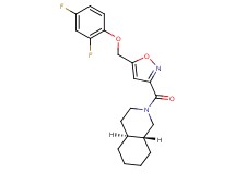 (4aS*,8aR*)-2-({5-[(2,4-difluorophenoxy)methyl]-3-isoxazolyl}carbonyl)decahydroisoquinoline