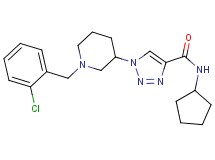 1-[1-(2-chlorobenzyl)-3-piperidinyl]-N-cyclopentyl-1H-1,2,3-triazole-4-carboxamide