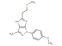 1-(4-methoxyphenyl)-3-methyl-5-[2-(methylthio)ethyl]-1,4-dihydroimidazo[4,5-c]pyrazole
