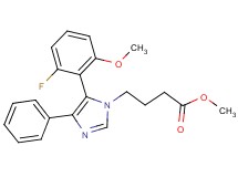 methyl 4-[5-(2-fluoro-6-methoxyphenyl)-4-phenyl-1H-imidazol-1-yl]butanoate
