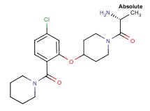((1R)-2-{4-[5-chloro-2-(1-piperidinylcarbonyl)phenoxy]-1-piperidinyl}-1-methyl-2-oxoethyl)amine hydrochloride