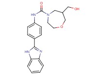 N-[4-(1H-benzimidazol-2-yl)phenyl]-6-(hydroxymethyl)-1,4-oxazepane-4-carboxamide
