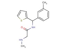 N~2~-methyl-N~1~-[(3-methylphenyl)(2-thienyl)methyl]glycinamide