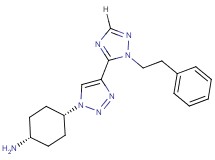 (cis-4-{4-[1-(2-phenylethyl)-1H-1,2,4-triazol-5-yl]-1H-1,2,3-triazol-1-yl}cyclohexyl)amine