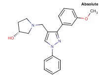 (3R)-1-{[3-(3-methoxyphenyl)-1-phenyl-1H-pyrazol-4-yl]methyl}-3-pyrrolidinol