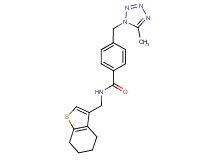 4-[(5-methyl-1H-tetrazol-1-yl)methyl]-N-(4,5,6,7-tetrahydro-1-benzothien-3-ylmethyl)benzamide