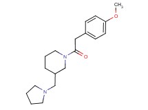 1-[(4-methoxyphenyl)acetyl]-3-(1-pyrrolidinylmethyl)piperidine trifluoroacetate