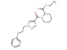 ethyl 1-{[1-(3-phenylpropyl)-1H-1,2,3-triazol-4-yl]carbonyl}-2-piperidinecarboxylate