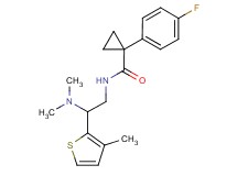 N-[2-(dimethylamino)-2-(3-methyl-2-thienyl)ethyl]-1-(4-fluorophenyl)cyclopropanecarboxamide