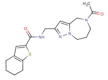 N-[(5-acetyl-5,6,7,8-tetrahydro-4H-pyrazolo[1,5-a][1,4]diazepin-2-yl)methyl]-4,5,6,7-tetrahydro-1-benzothiophene-2-carboxamide