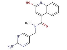 N-[(2-amino-5-pyrimidinyl)methyl]-2-hydroxy-N-methyl-4-quinolinecarboxamide
