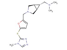 N,N-dimethyl-1-[(1R*,5S*,6r)-3-({5-[(4-methyl-4H-1,2,4-triazol-3-yl)thio]-2-furyl}methyl)-3-azabicyclo[3.1.0]hex-6-yl]methanamine