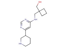 (1-{[(6-piperidin-3-ylpyrimidin-4-yl)amino]methyl}cyclobutyl)methanol