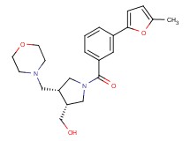 [(3R*,4R*)-1-[3-(5-methyl-2-furyl)benzoyl]-4-(morpholin-4-ylmethyl)pyrrolidin-3-yl]methanol