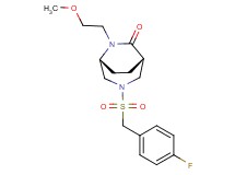 (1S*,5R*)-3-[(4-fluorobenzyl)sulfonyl]-6-(2-methoxyethyl)-3,6-diazabicyclo[3.2.2]nonan-7-one